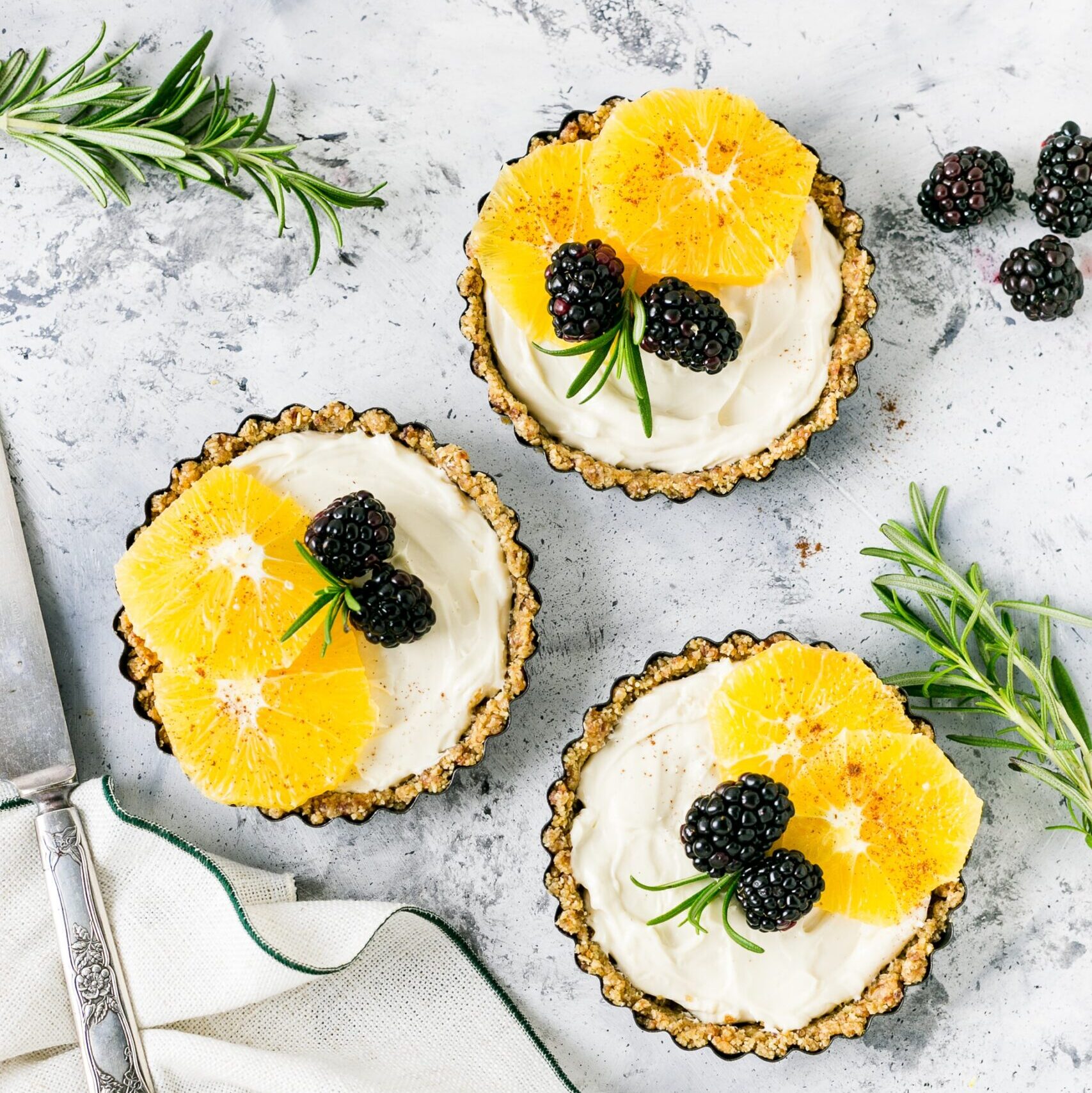 Blueberry Rosemerry Tart